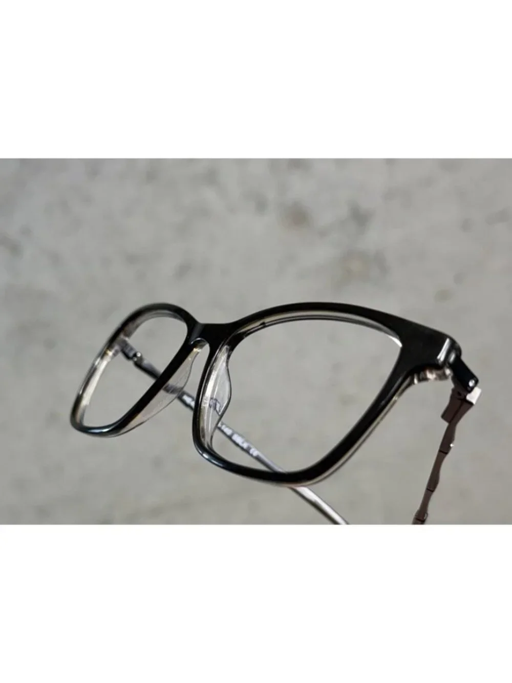 Helium HE4399 SBLK Black Dark Brown Square Eyeglasses Frames 53-16-140